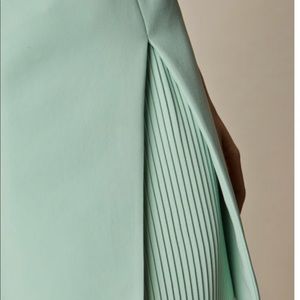 karen millen green pleated dress